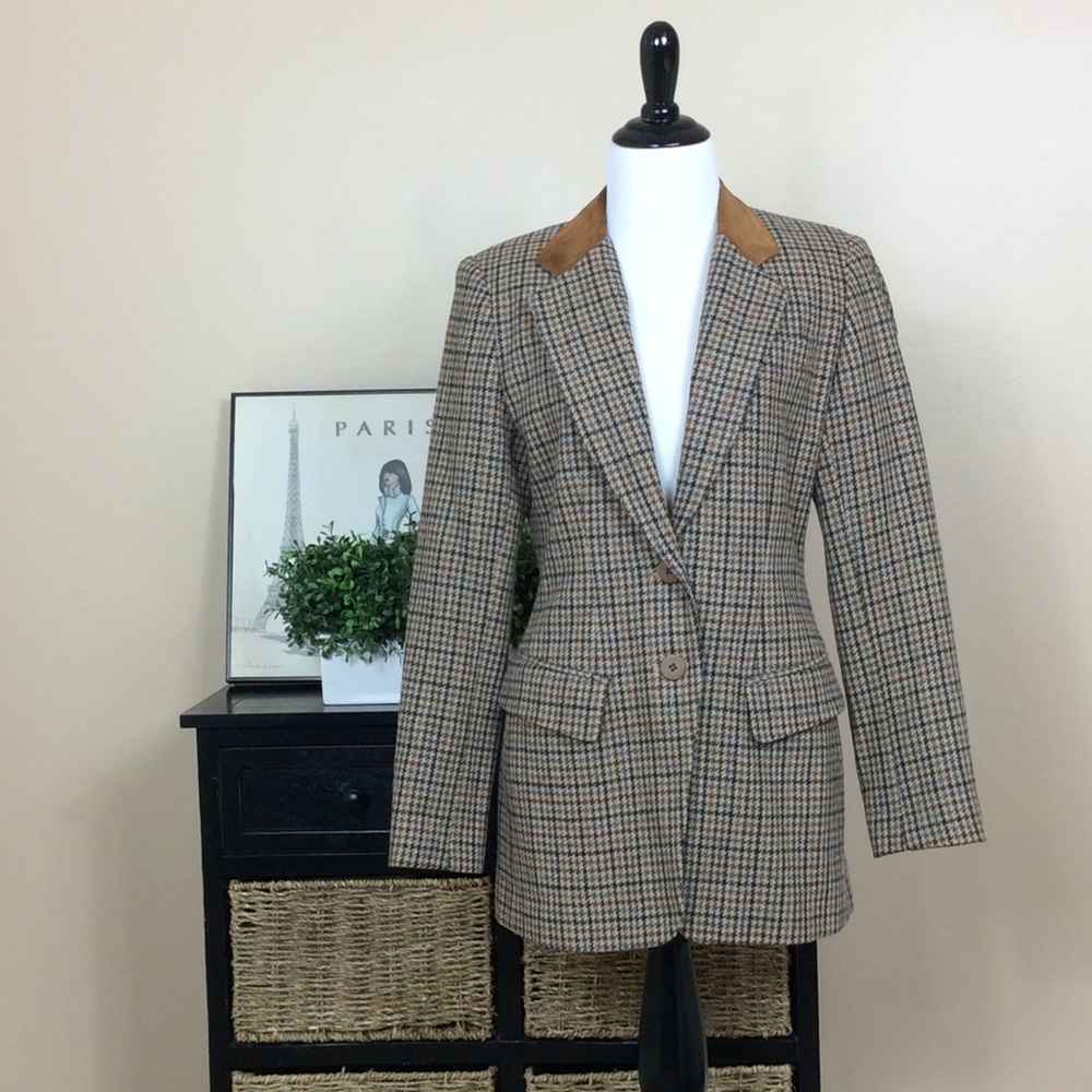 Eagle's Eye brown plaid blazer